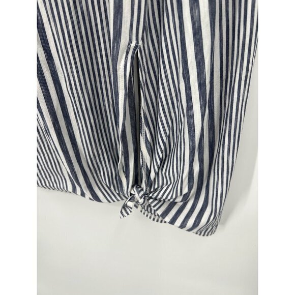 Max Studio Wear It 2 Ways Sleeveless Tunic Size 1X NWT Striped Navy and White - Picture 4 of 11